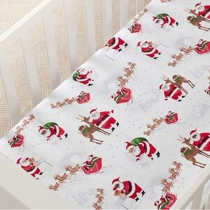 Heritage Santa Organic Crib Fitted Sheet